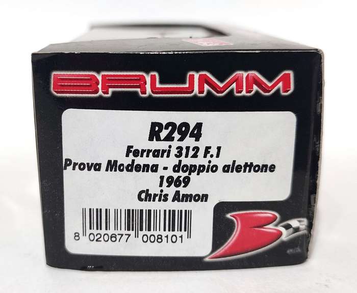 **AS NEW/BOXED** 1/43 Brumm Ferrari 312 F.1 Prova Modena 1969 Chris Amon