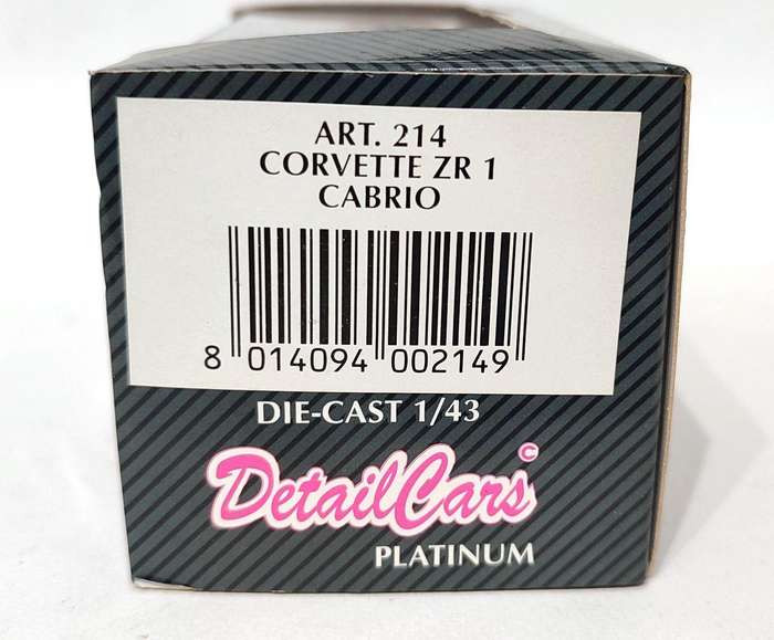 **MINT/PRE-LOVED** 1/43 Detail Cars Corvette ZR 1 Cabrio Green (ART 214)