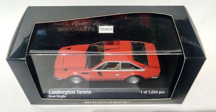 *RARE/NEW* 1/43 Minichamps/Paul's Model Art Lamborghini Jarama 1974 Rosso Siviglia Orange 400103401
