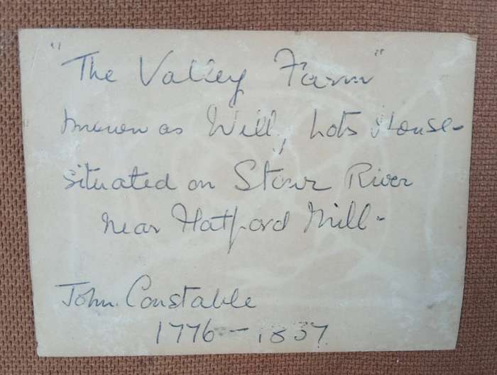 STUNNING ORIGINAL OIL ON BOARD PAINTING *THE VALLEY FARM* (JOHN CONSTABLE REPLICA)