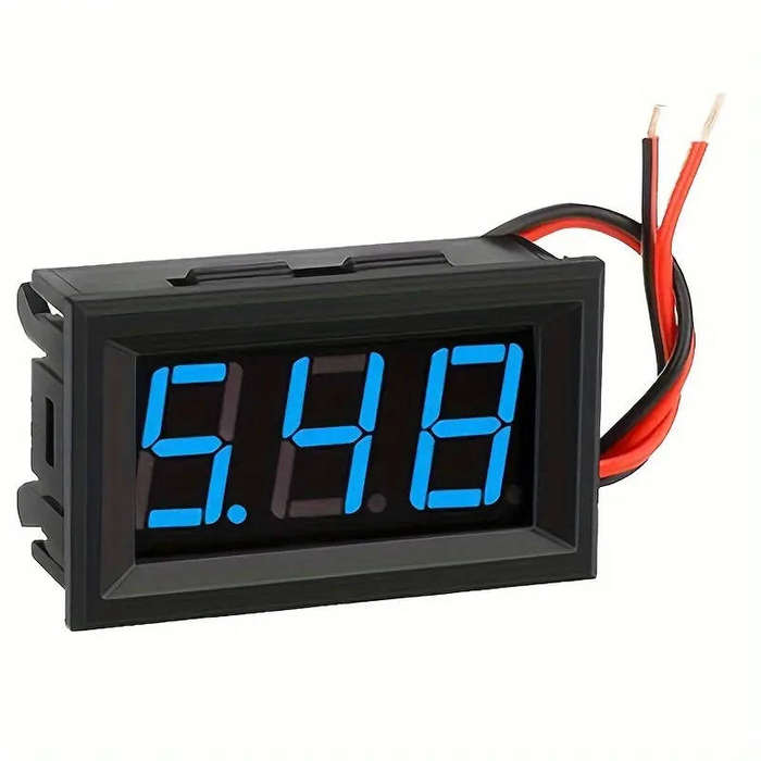 Digital Voltmeter DC 4.5-30V - Blue