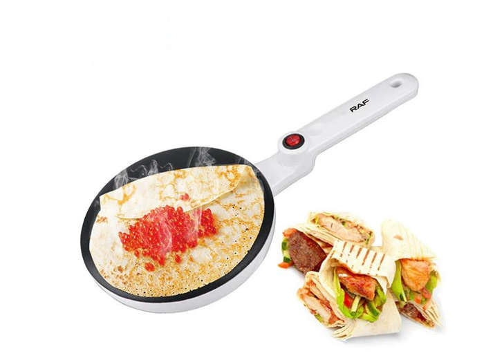 RAF 650w. Non-Stick Crepe Making Pan - White