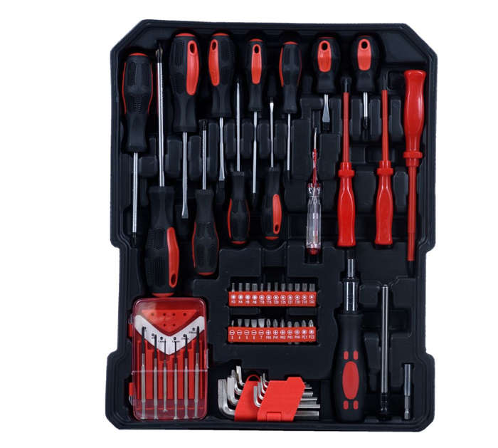 187 Piece Chrome Vanadium Professional Toolset - In Solid Carry Case