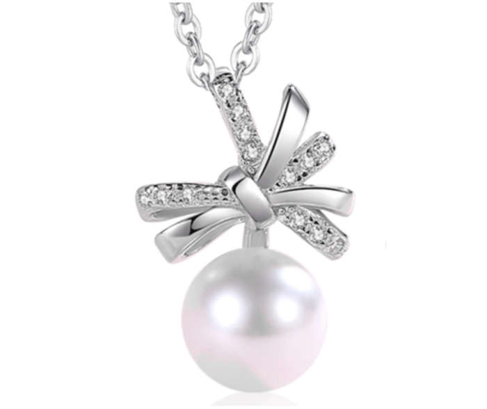 925 Sterling Silver Pearl Pendant Necklaces