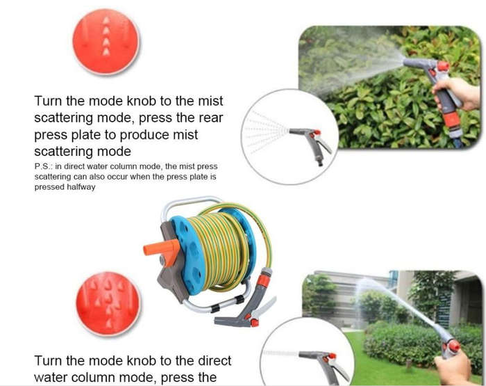 Garden Hose Pipe Reel Set - 30M