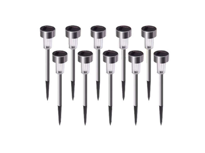 10 Pieces Of Waterproof Solar LED Light Garden Lamp Pathway Lights