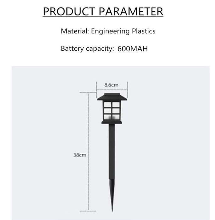 6 Pcs Solar Garden Lawn Lights