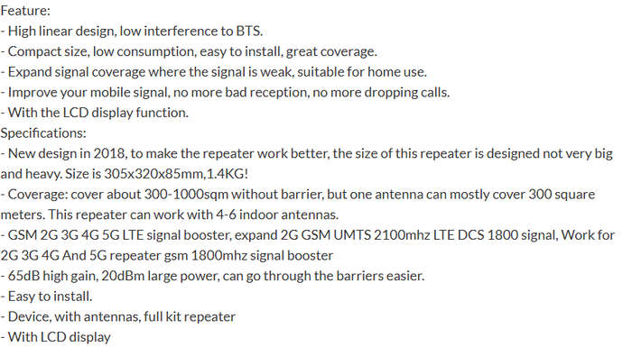 Tri Band Repeater 5G