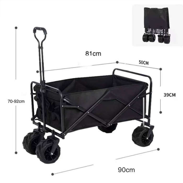 Heavy-Duty Collapsible Camping Wagon/Trolley