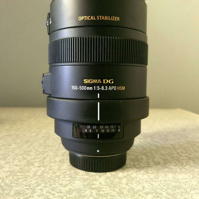 Sigma 150-500mm 1:5-6.3 HSM Lens for Nikon Cameras