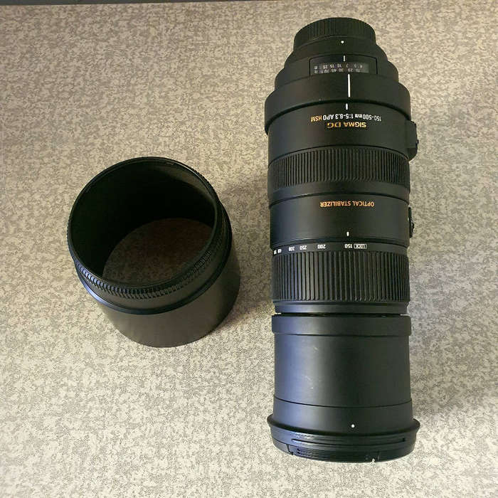 Sigma 150-500mm 1:5-6.3 HSM Lens for Nikon Cameras