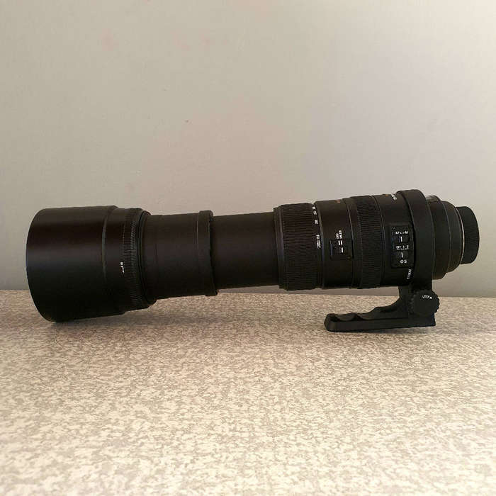 SIGMA 150-500mm F5-6.3 DG OS ( Full kit ) + Case , Box and Papers