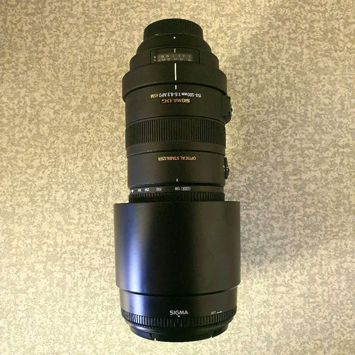 Sigma 150-500mm 1:5-6.3 HSM Lens for Nikon Cameras