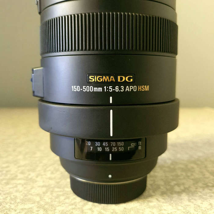 SIGMA 150-500mm F5-6.3 DG OS ( Full kit ) + Case , Box and Papers