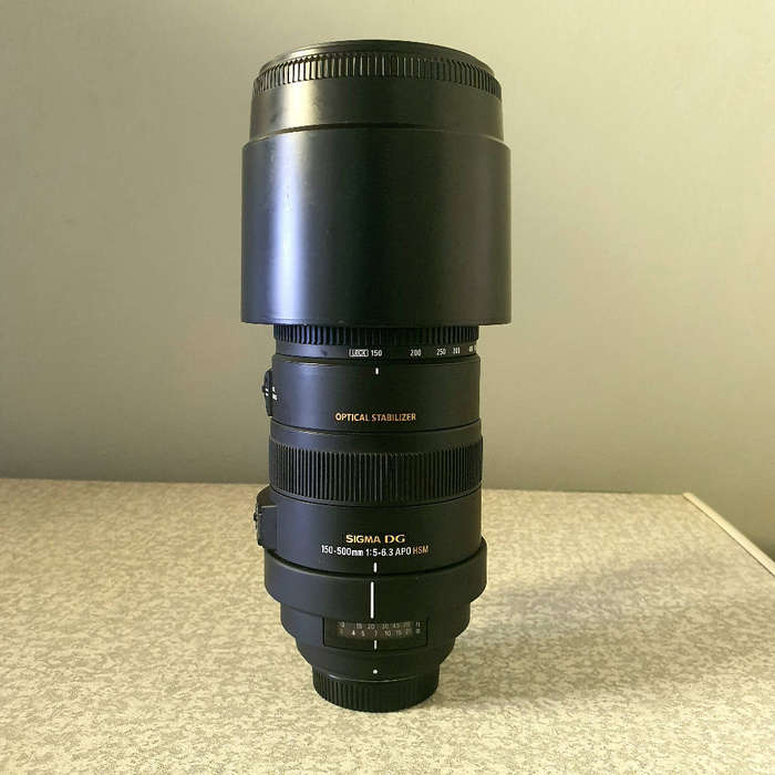 Sigma 150-500mm 1:5-6.3 HSM Lens for Nikon Cameras