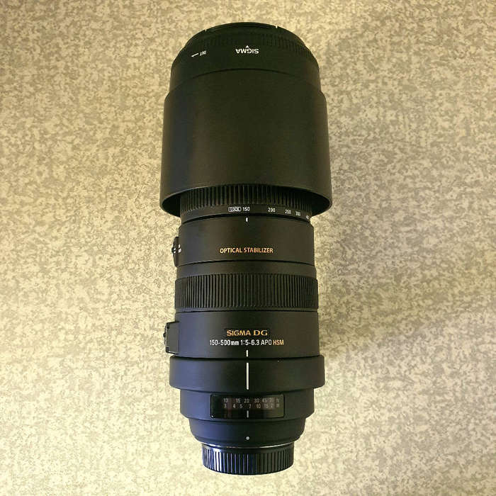 Sigma 150-500mm 1:5-6.3 HSM Lens for Nikon Cameras