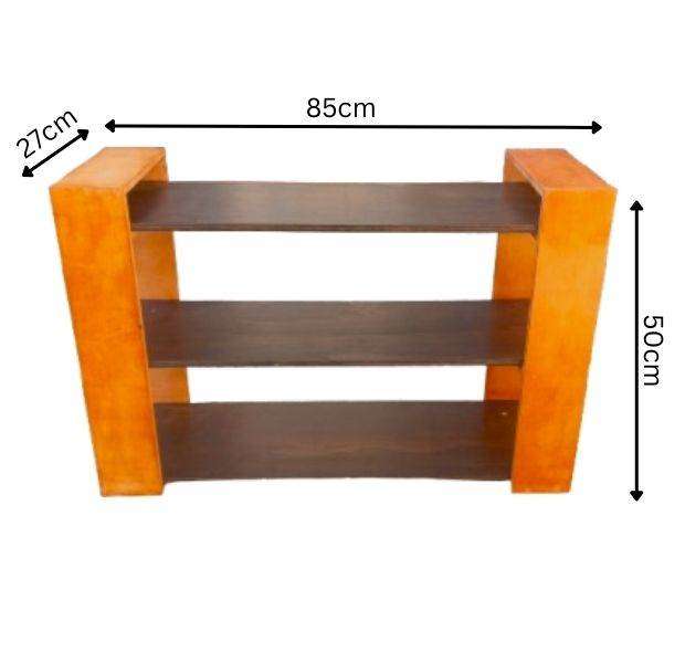 Detachable Wooden Bookshelf & Shoe Rack  Multipurpose 3-Tier Storage Organizer