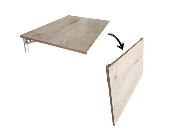 Wall-Mounted Foldable Wooden Desk  Space-Saving Multipurpose Table