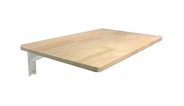 Wall-Mounted Foldable Wooden Desk  Space-Saving Multipurpose Table