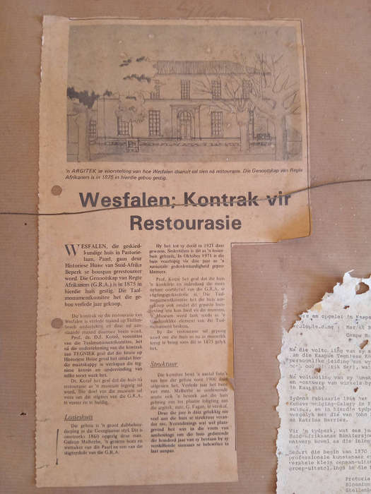 Die Afrikaanse Taal Museum, Malherbehuis in Paarl by artist Don Adair