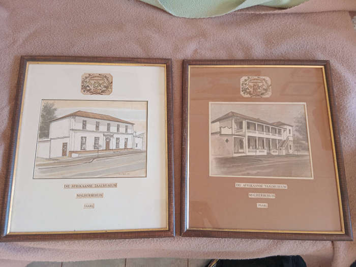 Die Afrikaanse Taal Museum, Malherbehuis in Paarl by artist Don Adair