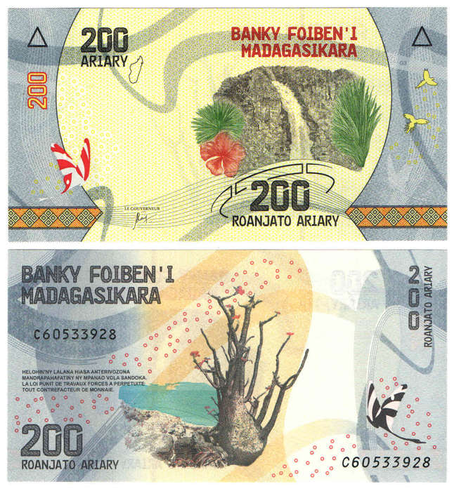 Madagascar - 200 Ariary 2017 UNC