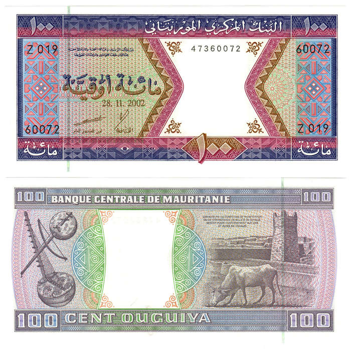 Mauritania - 100 Ouguiya 2002 UNC
