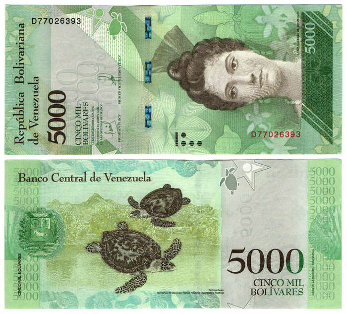 Venezuela - 5000 Bolivares 2017 UNC