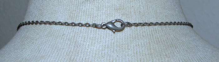 Vintage Simulated Amethyst & Silver Tone Filigree Bead Necklace