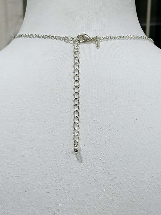 Vintage Signed AVON Art Nouveau Style Silvertone & Crystal Pendant Necklace