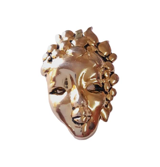 Vintage Gold Tone Art Deco Style Scarf Clip