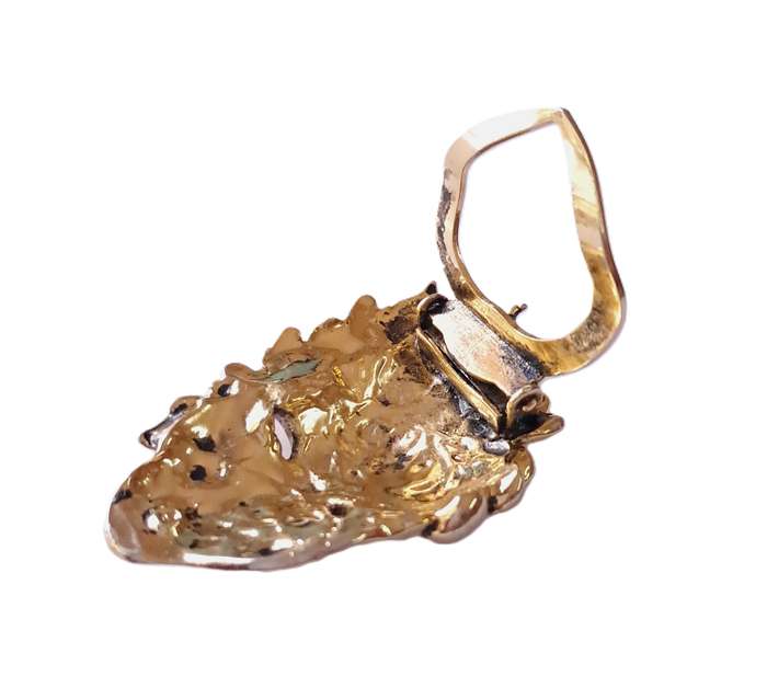 Vintage Gold Tone Art Deco Style Scarf Clip