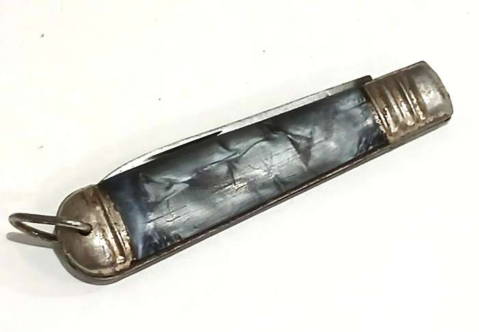 Vintage Mikov Czechoslovakia Faux Mother of Pearl Fruit Knife