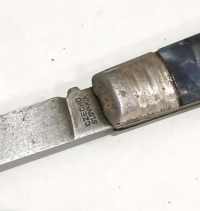 Vintage Mikov Czechoslovakia Faux Mother of Pearl Fruit Knife