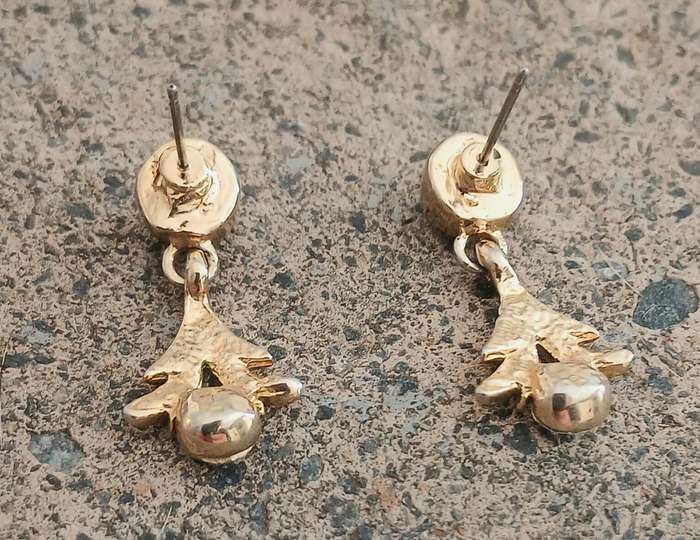 Vintage Gold-Tone Crystal Jewellery Set | Drop Earrings & Pendant | Classic Glamour