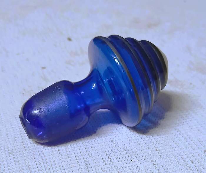 Exquisite Vintage Venetian Cobalt Blue Gilded Decanter  A Jewel for Your Collection