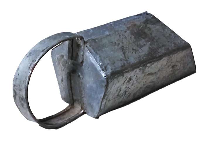 Vintage Hand-Crafted Metal Scoop  Vintage Utility & Rustic Decor