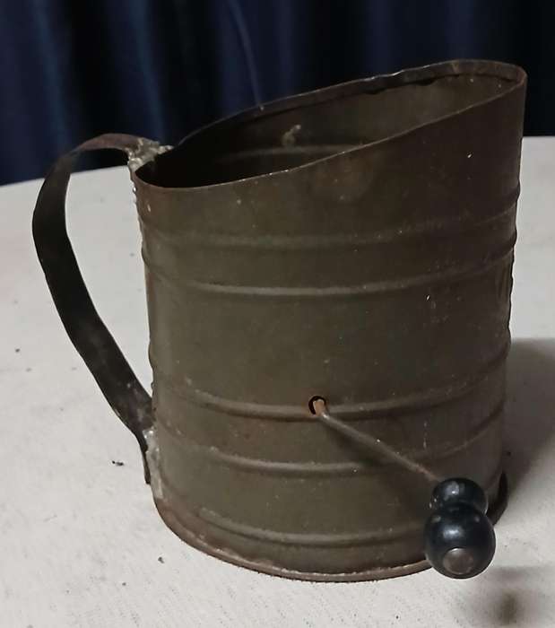 Vintage "VICTOR" Flour Sieve  Rustic Farmhouse Decor Piece
