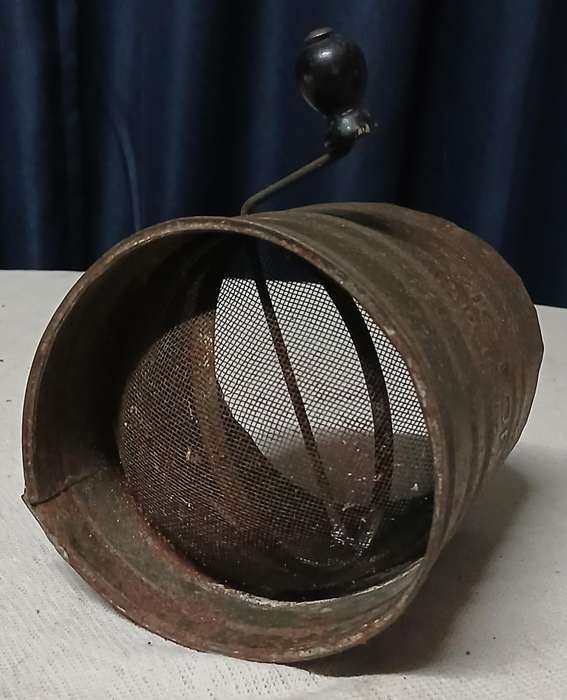 Vintage "VICTOR" Flour Sieve  Rustic Farmhouse Decor Piece