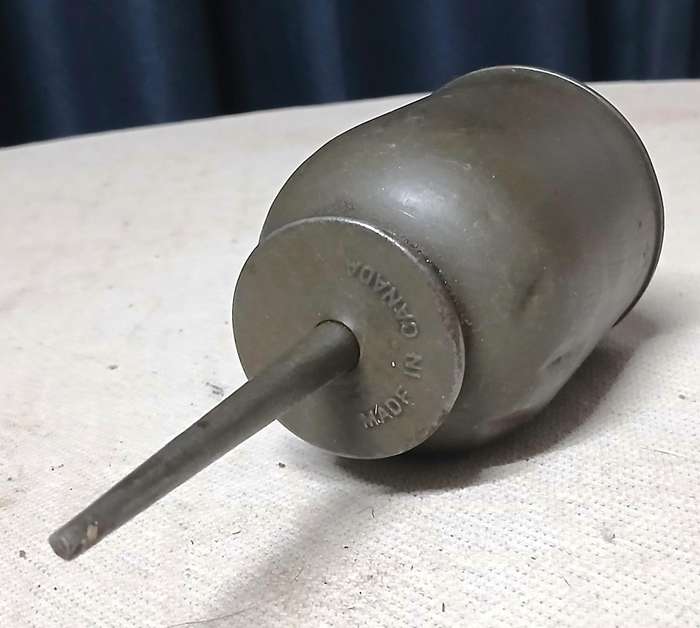 Vintage "Made in Canada" Metal Oil Can  Rustic Industrial Charm for Collectors