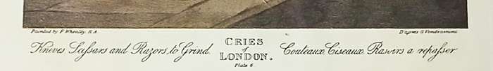 Antique "Cries of London" Hand-Coloured Engraving - Francis Wheatley & Giovanni Vendramini