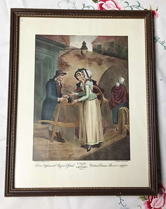 Antique "Cries of London" Hand-Coloured Engraving - Francis Wheatley & Giovanni Vendramini