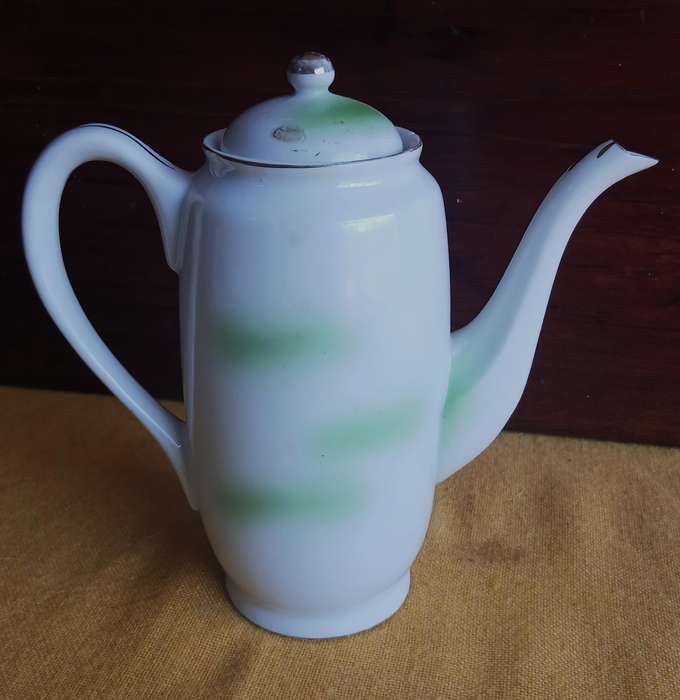 Exquisite Vintage Japanese Kutani Tea Set with Lithophane Geisha