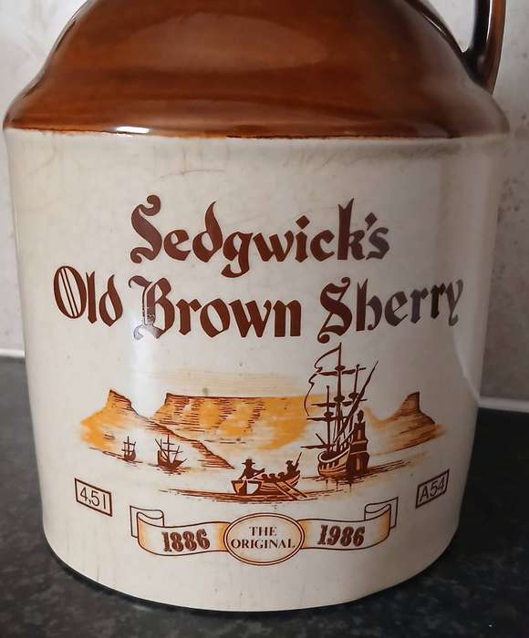 Centenary Edition 1886-1986 Sedgwick's Old Brown Sherry Stoneware Jug | 4.5 L G.C. Ware RSA