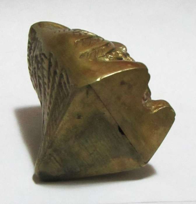 Vintage 1950s Brass Owl Figurine Paperweight  Made in Korea