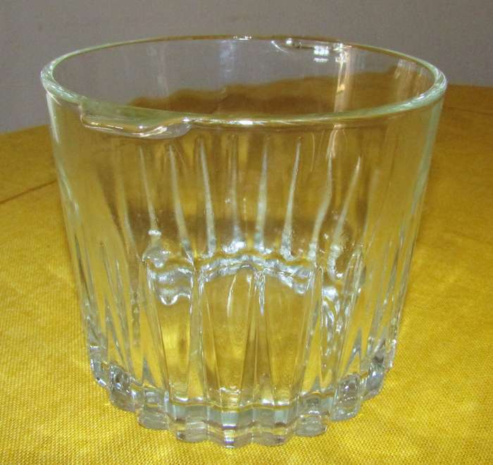 Vintage Crisa Kristalino Clear Ice Bucket - 1.56 Liter