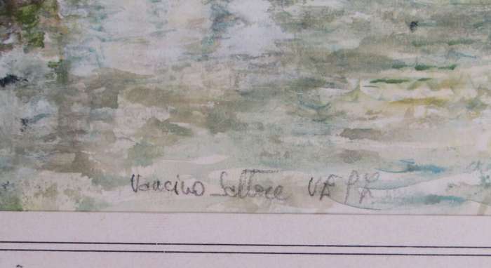 Watercolour Painting of Venice - Signed by Vancino Saltore