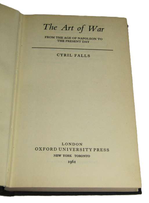 The Art of War by Cyril Falls (Hardback, 1961, Oxford University Press)