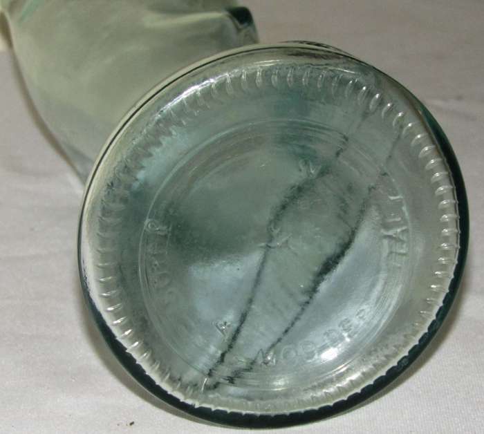 Vintage Clear Glass Wine Bottle Shaped Like a Shark, Made in Italy