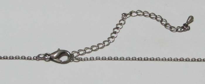Vintage Silver-Tone and Peridot Rhinestone Pendant Necklace